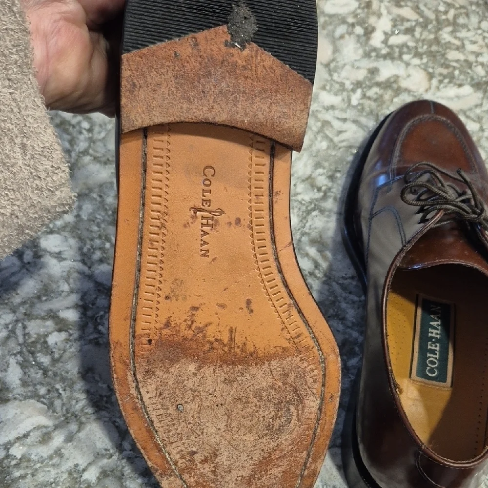 Cole Haan Hawthorne Brown Leather Men's Oxfords